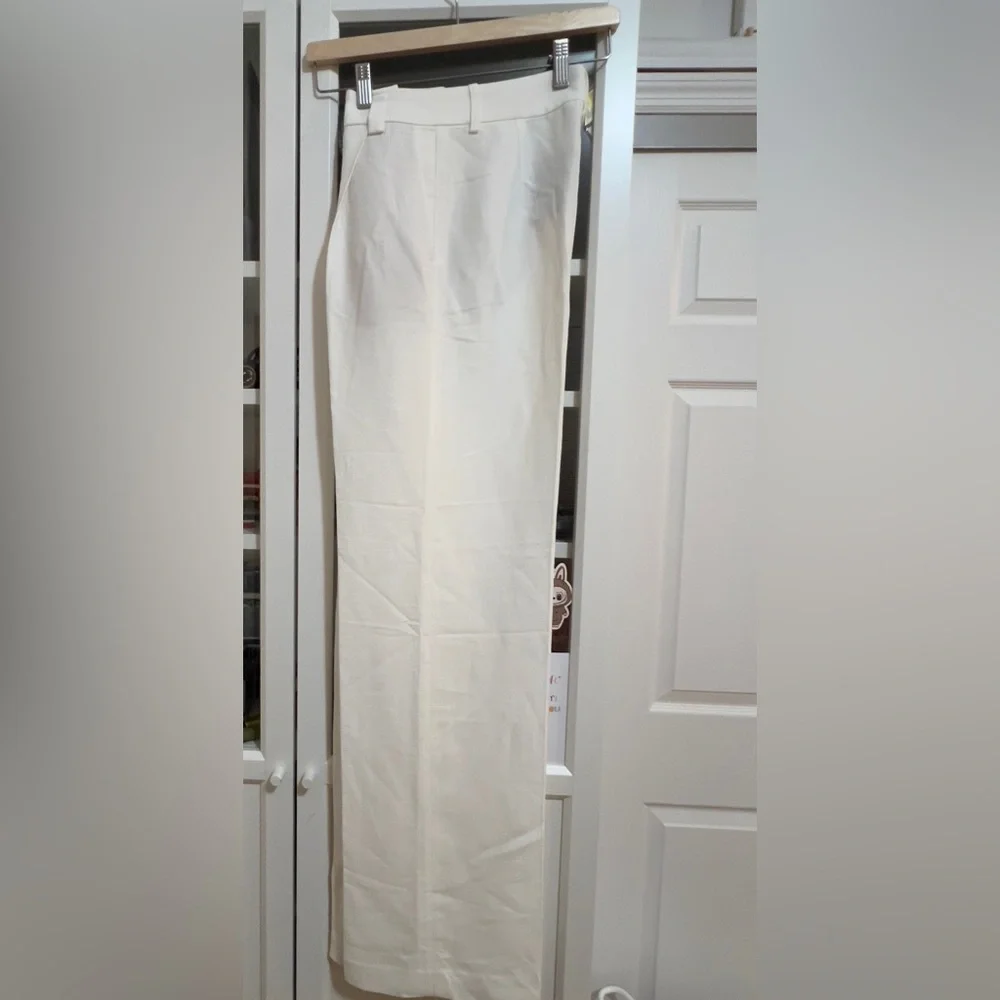 Massimo Dutti Cream Tailored Trousers - Picture 5 of 7